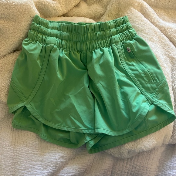 Lululemon Athletica Green Athletic Shorts - Picture 1 of 5